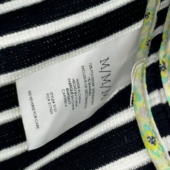 Cabi Women's Striped Double-Breasted Knit Jacket Maritime trench size medium - Picture 4 of 14